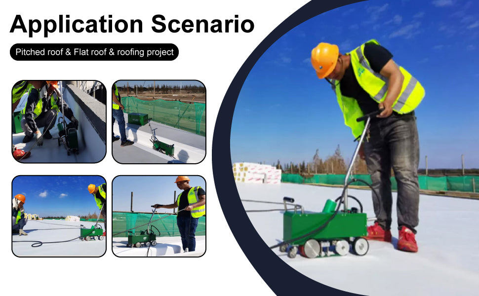 4200W Electric Plastic Welder LST-WP1 Hot Air Gun Kit Roofing Waterproofing Welding Machine for TPO PVC Heat Source From Welder