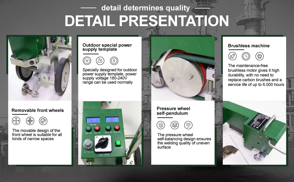 4200W Electric Plastic Welder LST-WP1 Hot Air Gun Kit Roofing Waterproofing Welding Machine for TPO PVC Heat Source From Welder