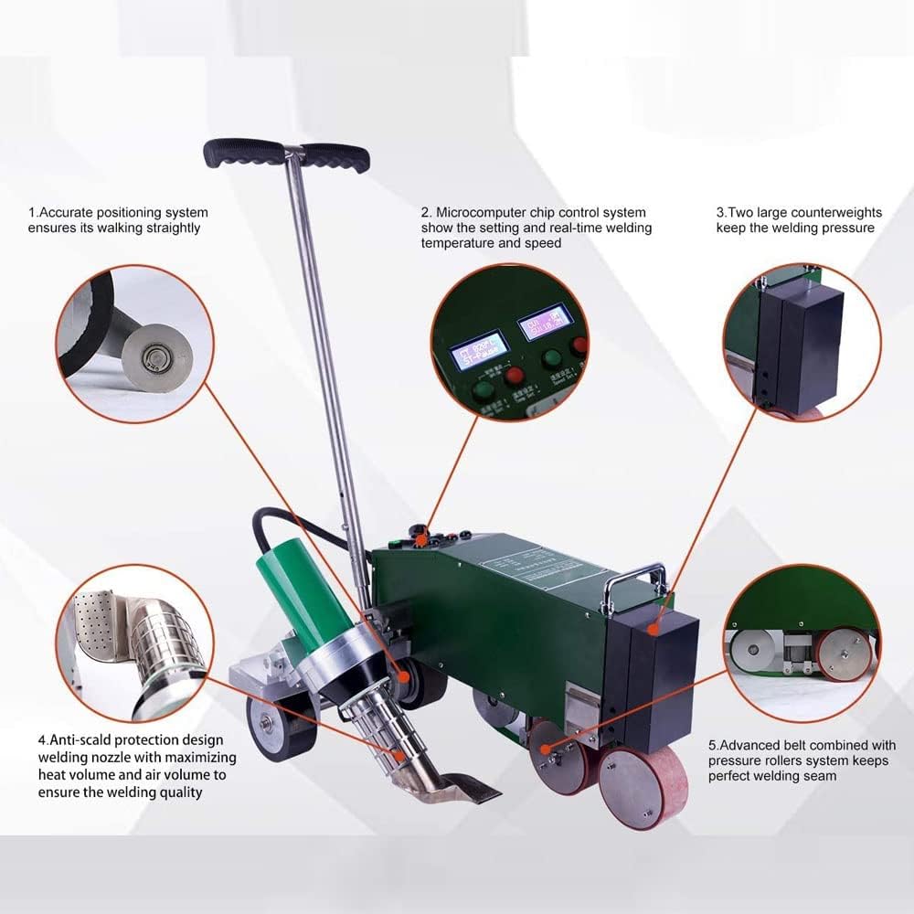 4200W Electric Plastic Welder LST-WP1 Hot Air Gun Kit Roofing Waterproofing Welding Machine for TPO PVC Heat Source From Welder